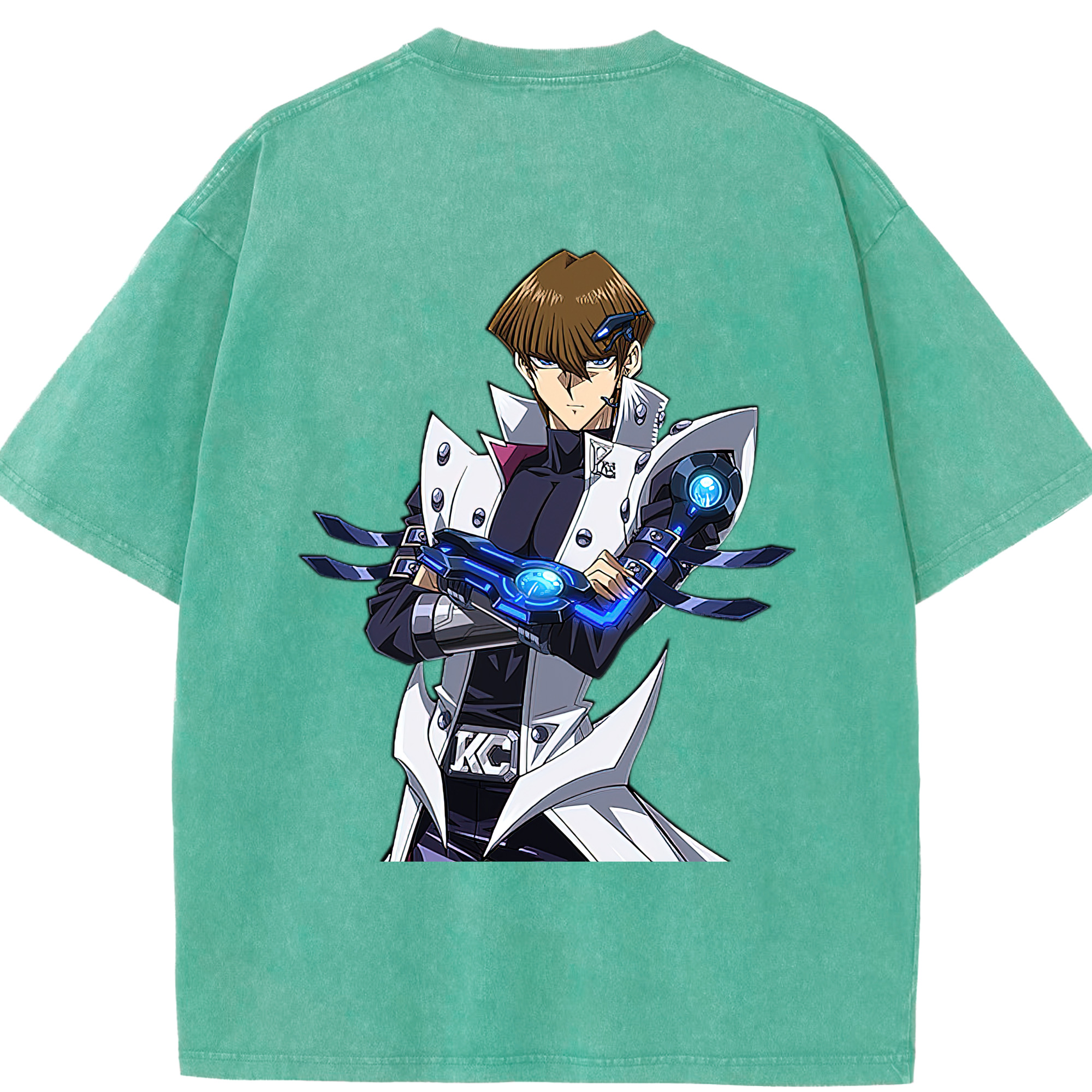 （画像用） 遊☆戯☆王 Yu-Gi-Oh! 綿100% ヴィンテージ風 半袖Tシャツ（背面プリント）